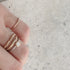 N°6 PTarm classy combination ring 0.3ct